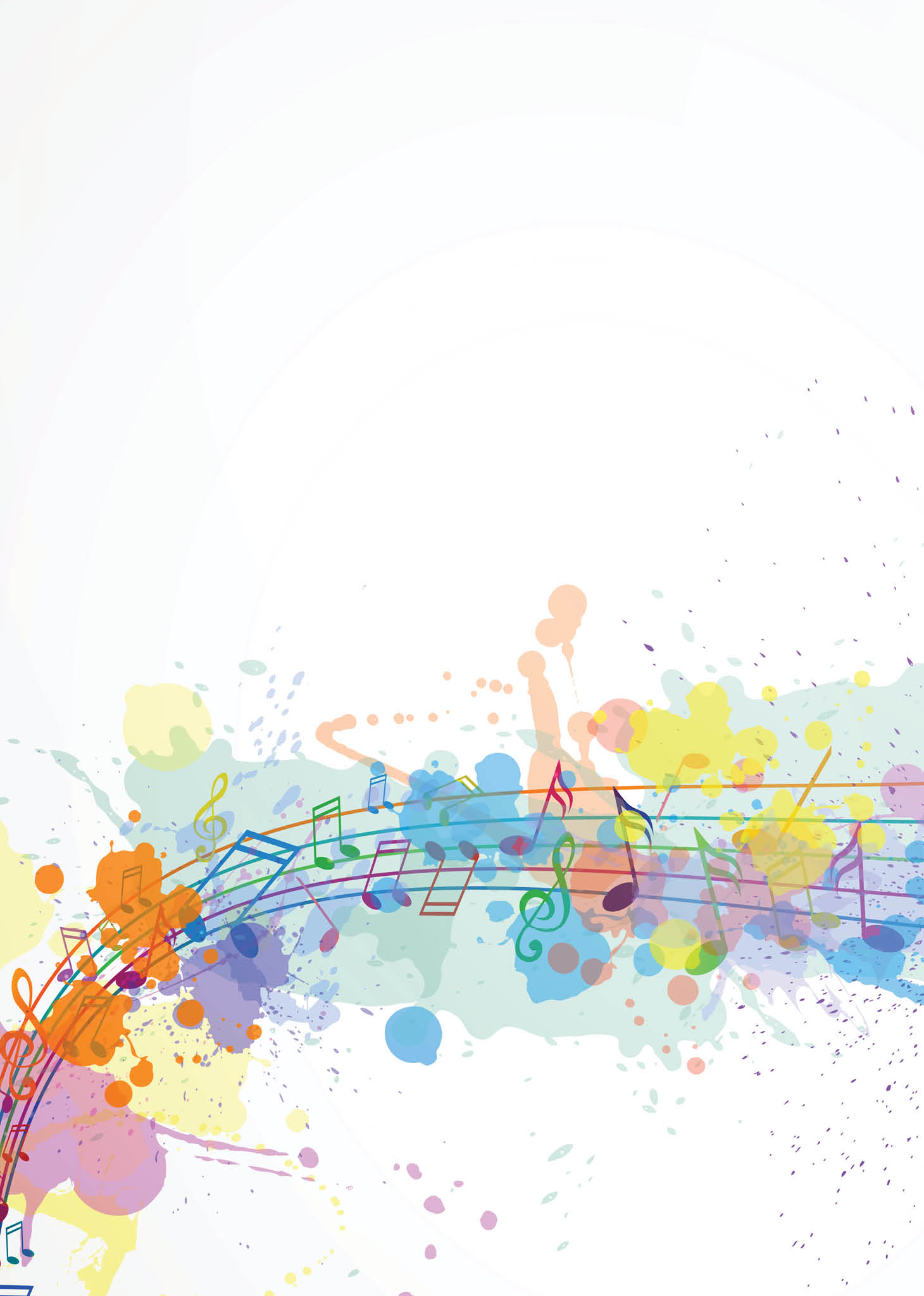 Vector Illustration of an Abstract Background with Music notes